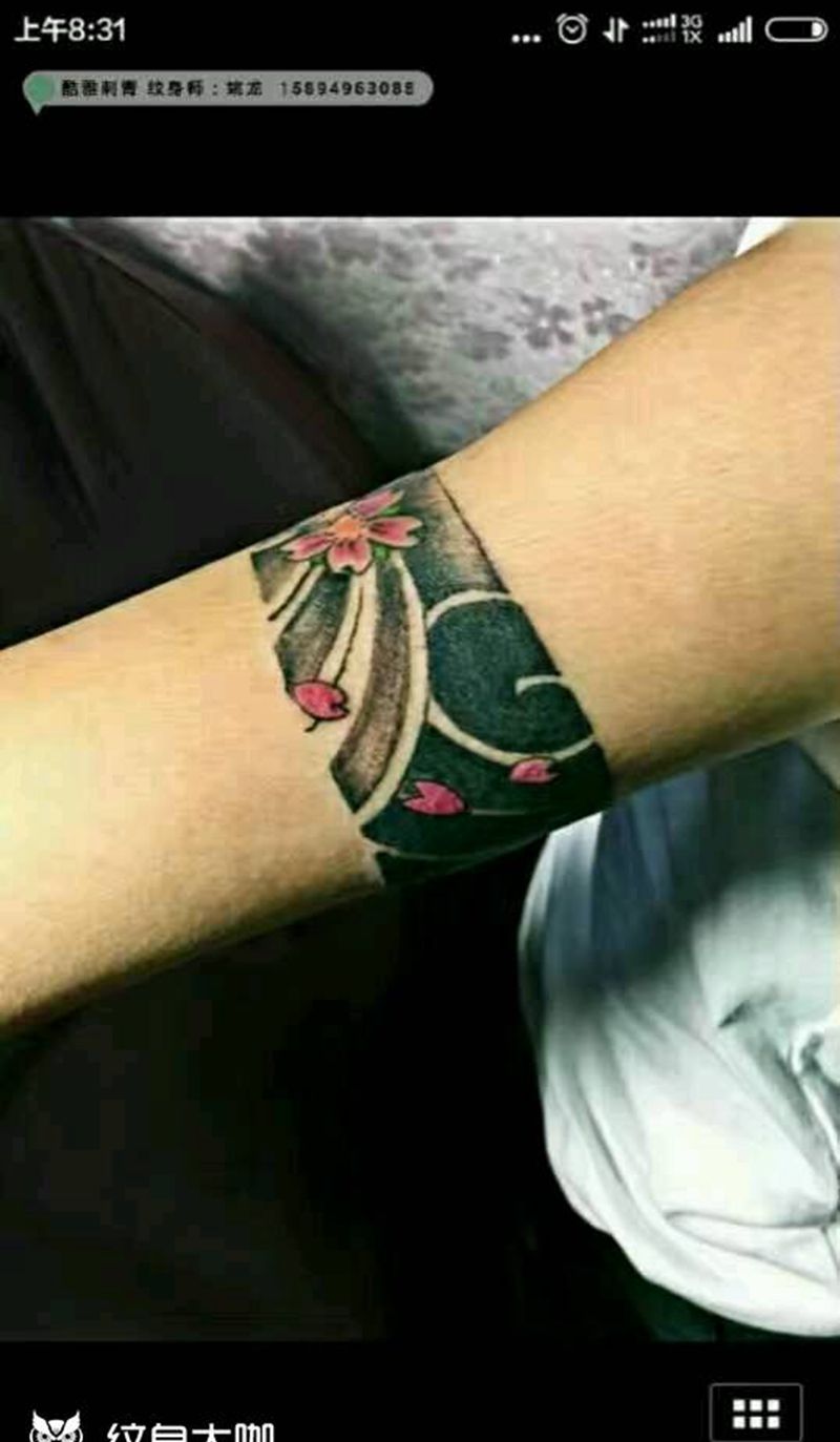 传统小臂环纹身图片_手臂传统原创成品纹身图案