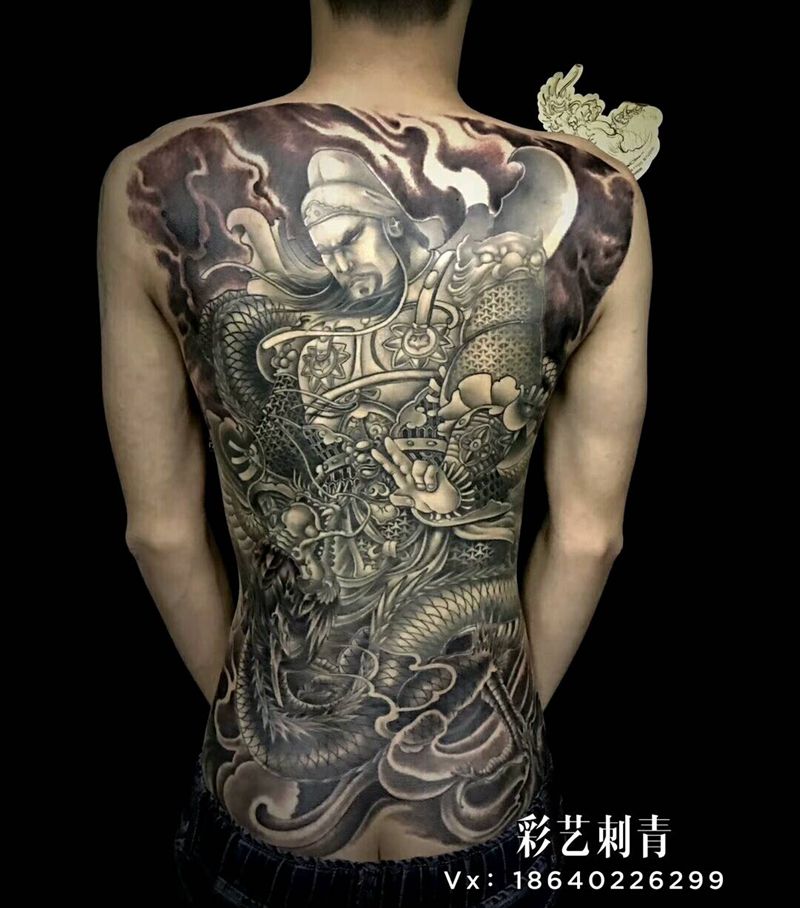 店长作品，中国风纹身图片_背部新传统纹身图案