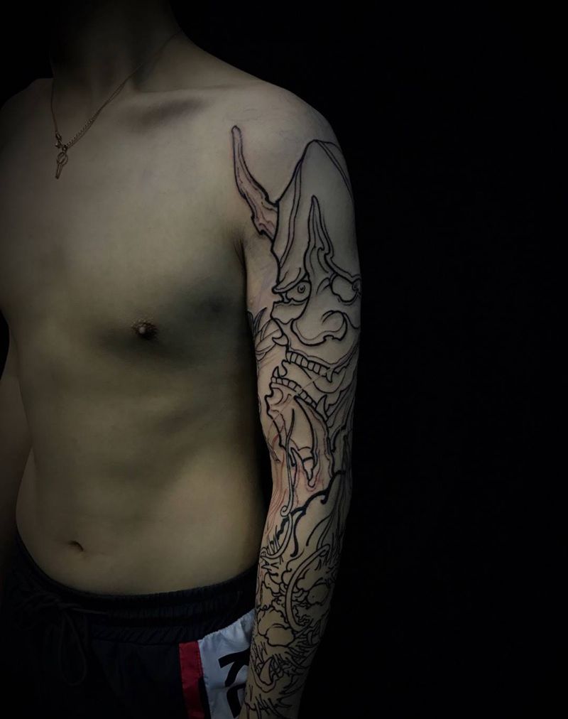 般若龙纹身图片