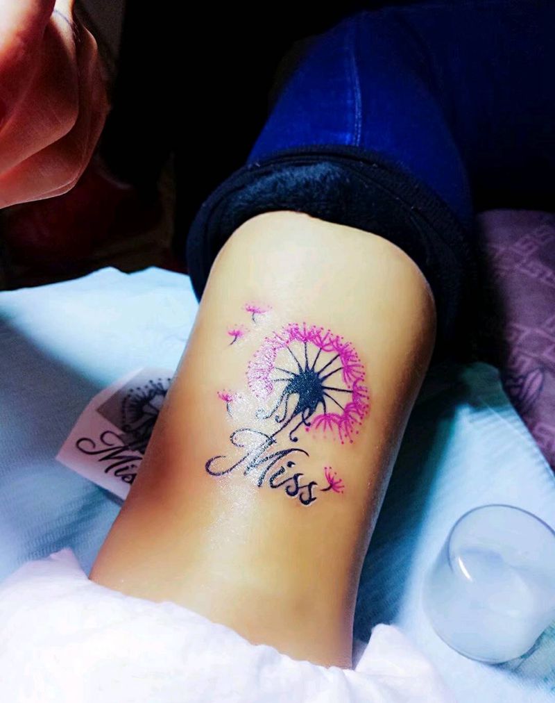 蒲公英纹身图片