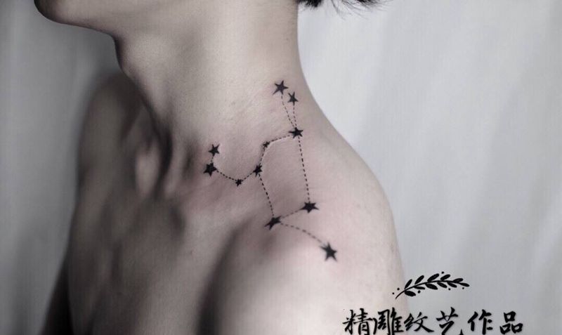 狮子座纹身图片