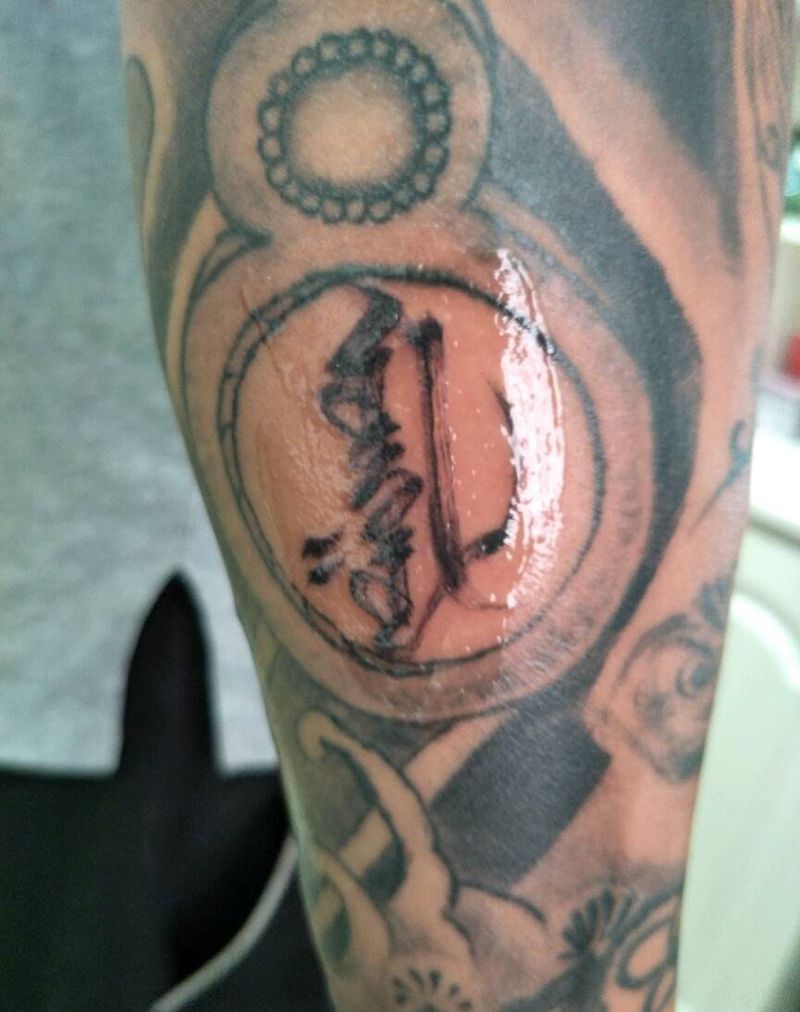 蒙古纹身图片_手臂习俗字符原创成品纹身图案