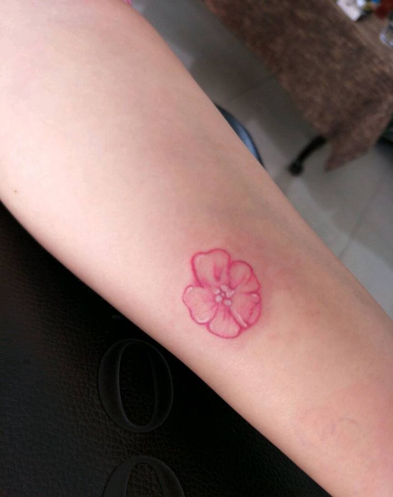 小花一枚纹身图片