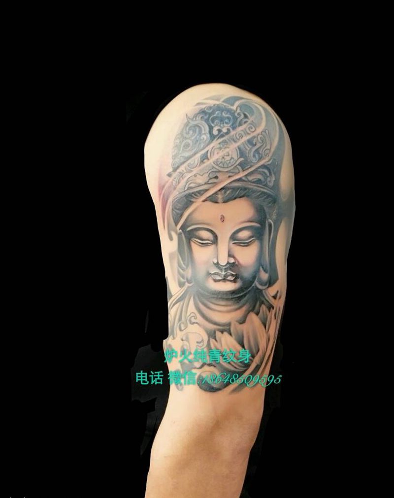 普贤菩萨纹身图片