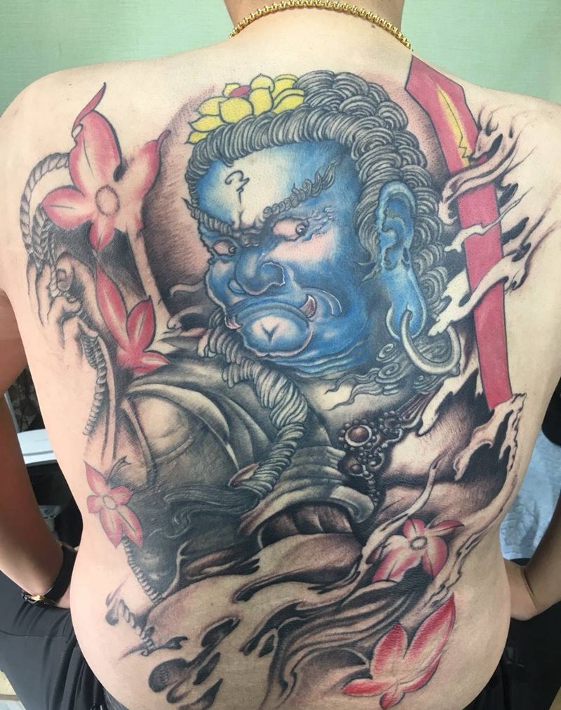 不动 明王纹身图片