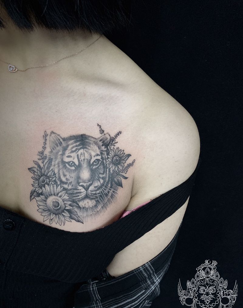 小清新纹身图片_手臂胸部小清新纹身图案