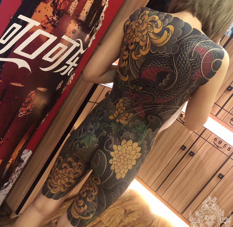 老传统，纹杰老师纹身图片_背部老传统纹身图案