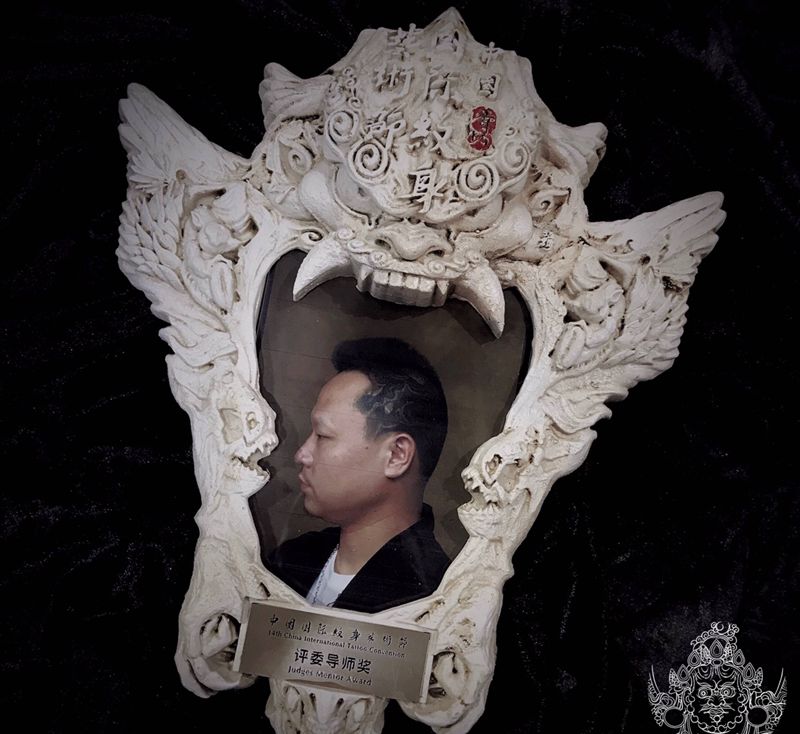 ❤️纹身图片_背部老传统纹身图案