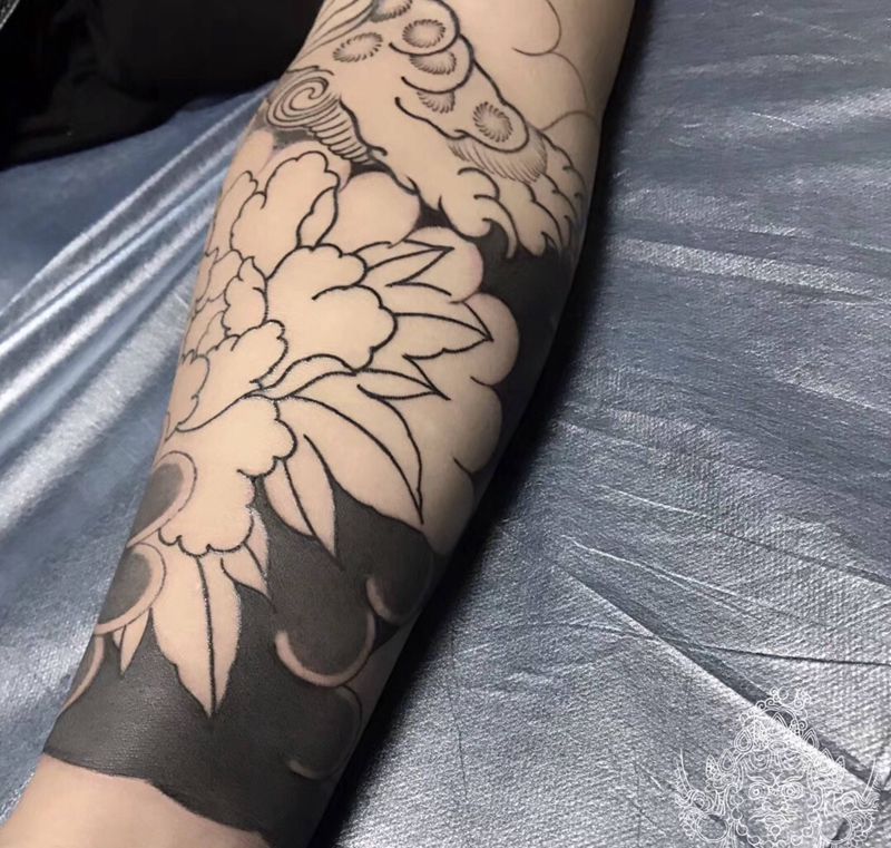 纹杰老师  老传统纹身纹身图片_手臂老传统纹身图案