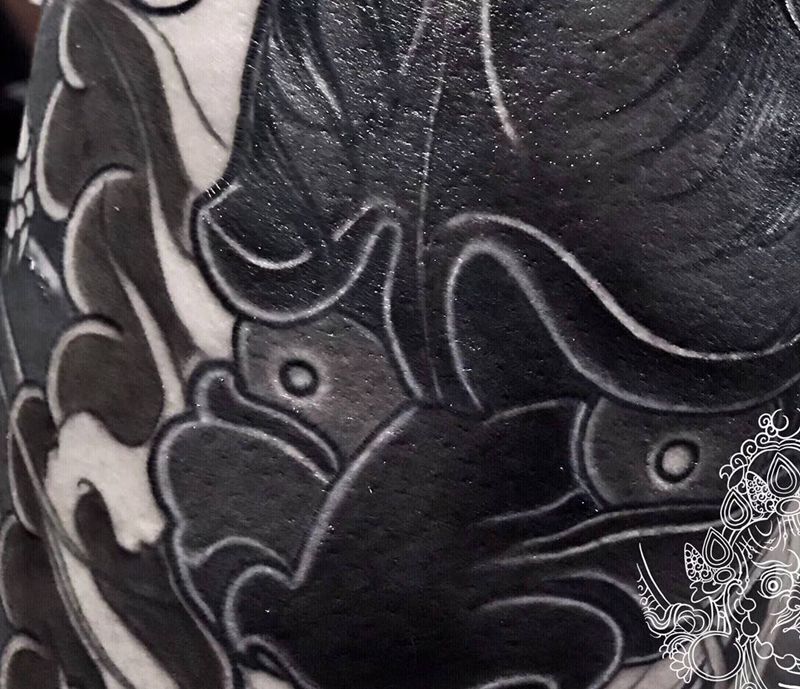 般若 局部纹身图片_手臂老传统纹身图案