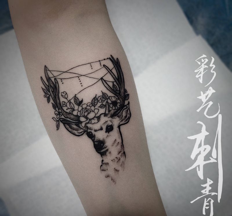 店内小清新纹身图片_手臂小清新纹身图案