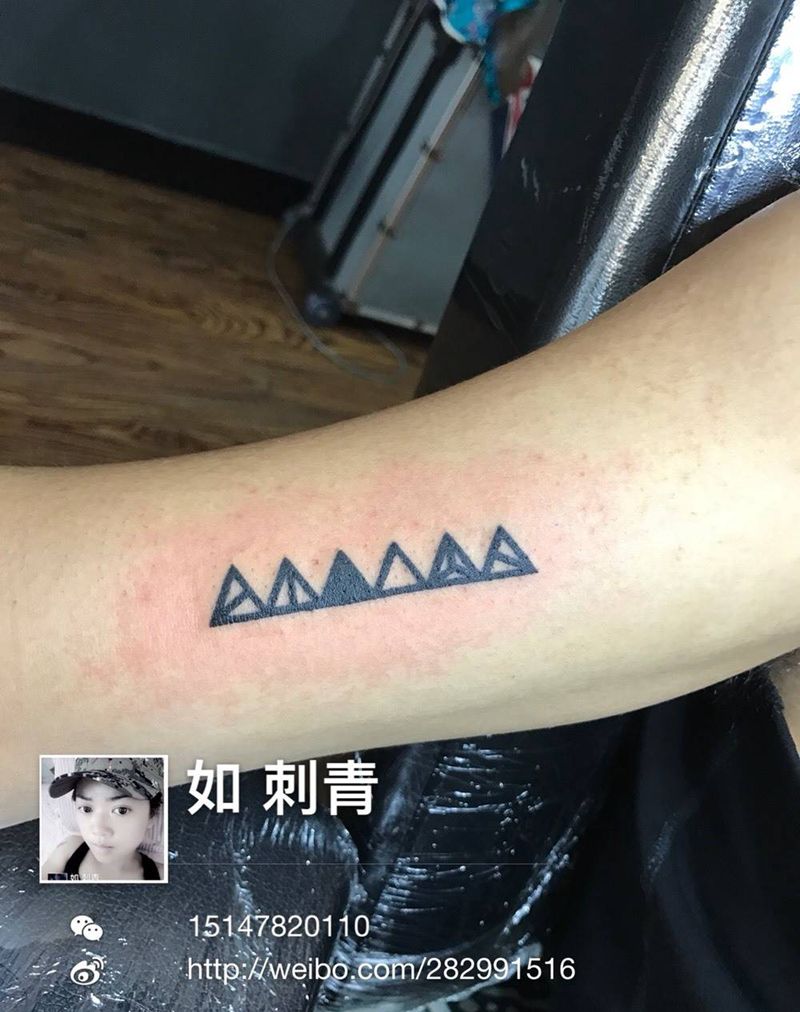 几何图形纹身图片