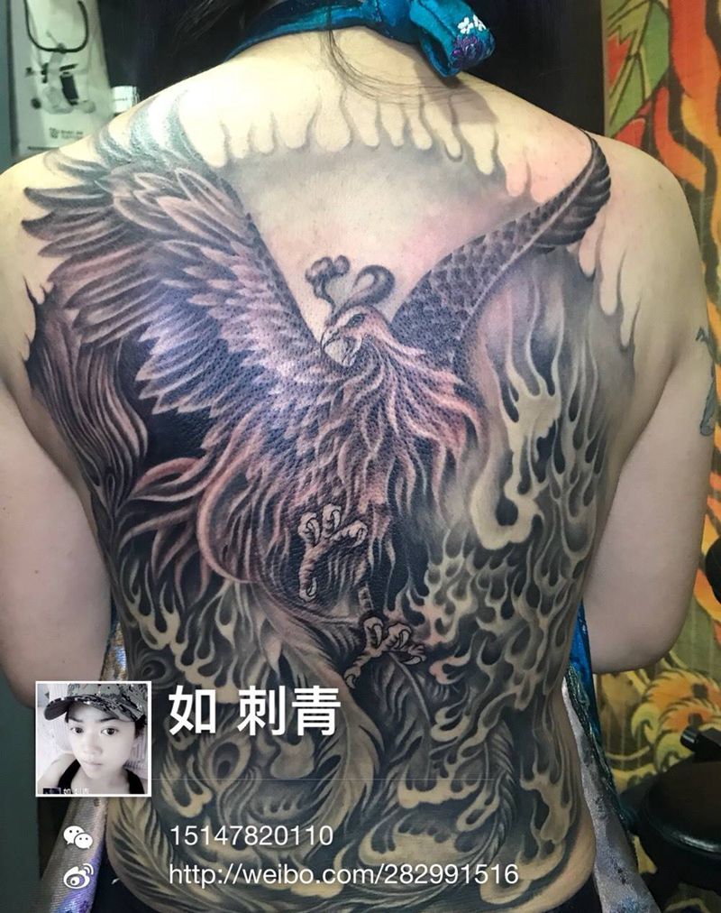 凤凰纹身图片