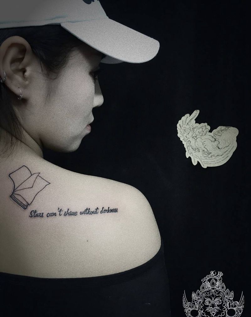 店内小清新纹身图片_手臂背部小清新纹身图案