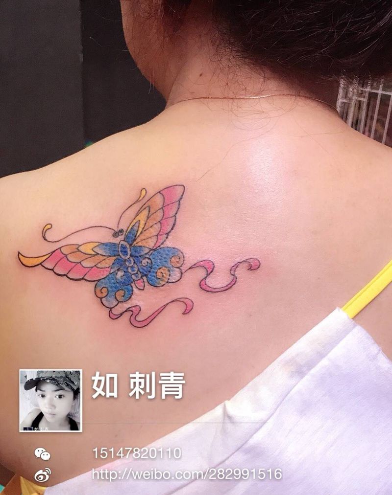 蝴蝶纹身图片