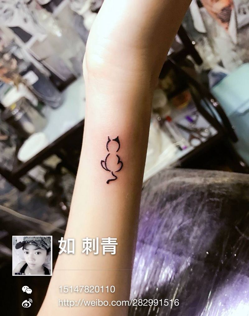 小清新纹身图片