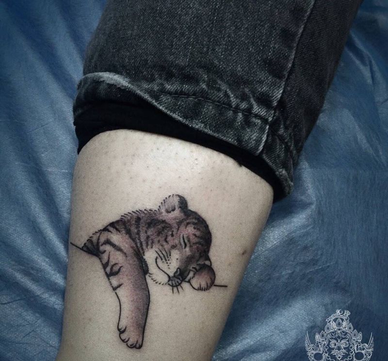 小清新图案纹身图片_手臂腿部点刺图腾小清新纹身图案