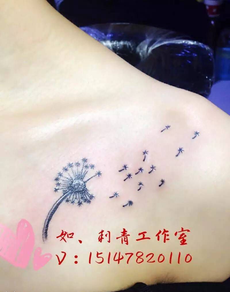 蒲公英纹身图片