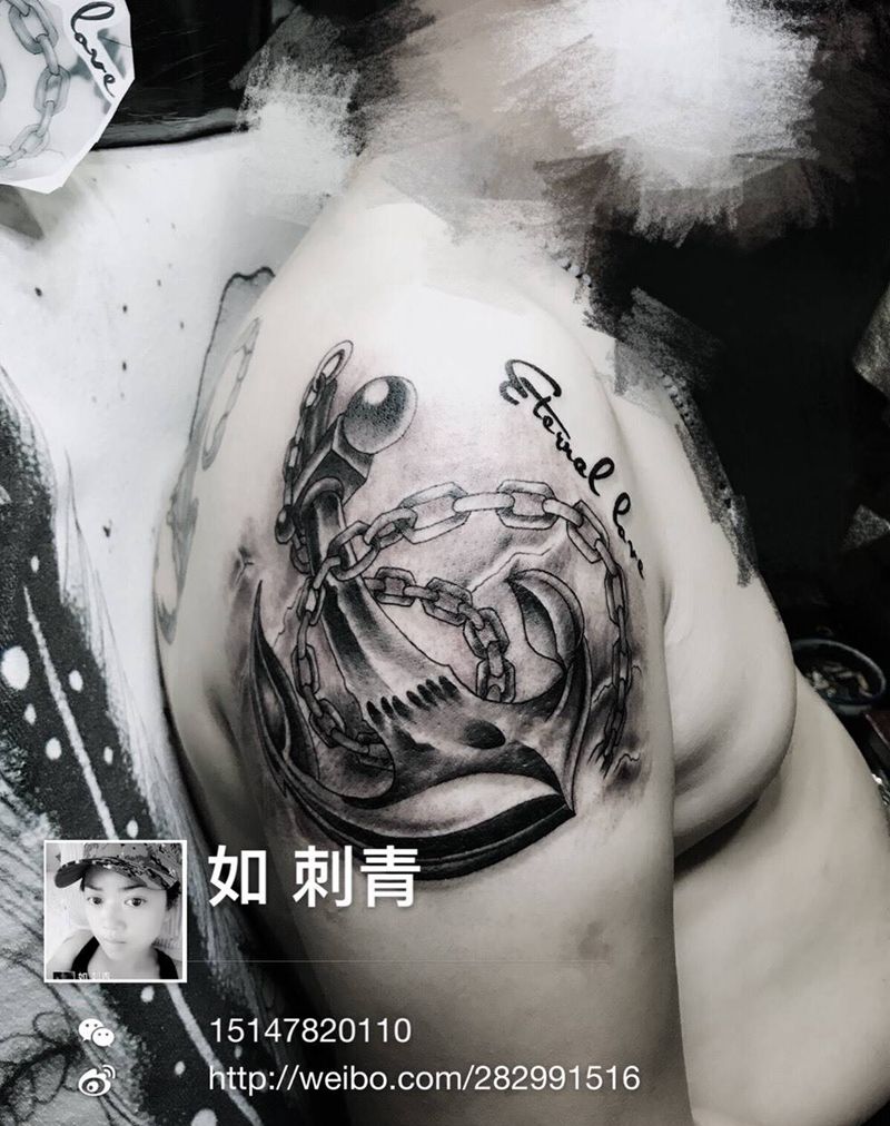 船⚓️纹身图片