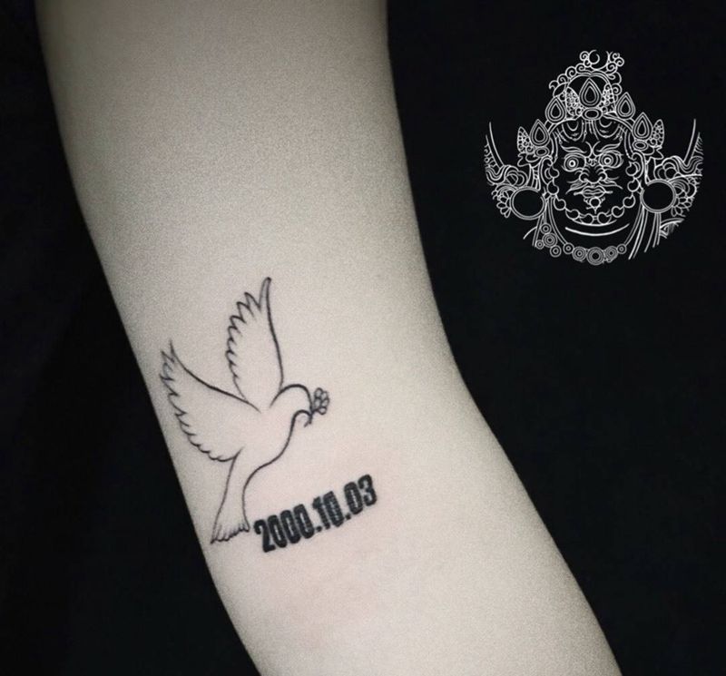 小清新纹身图片_手臂小清新纹身图案