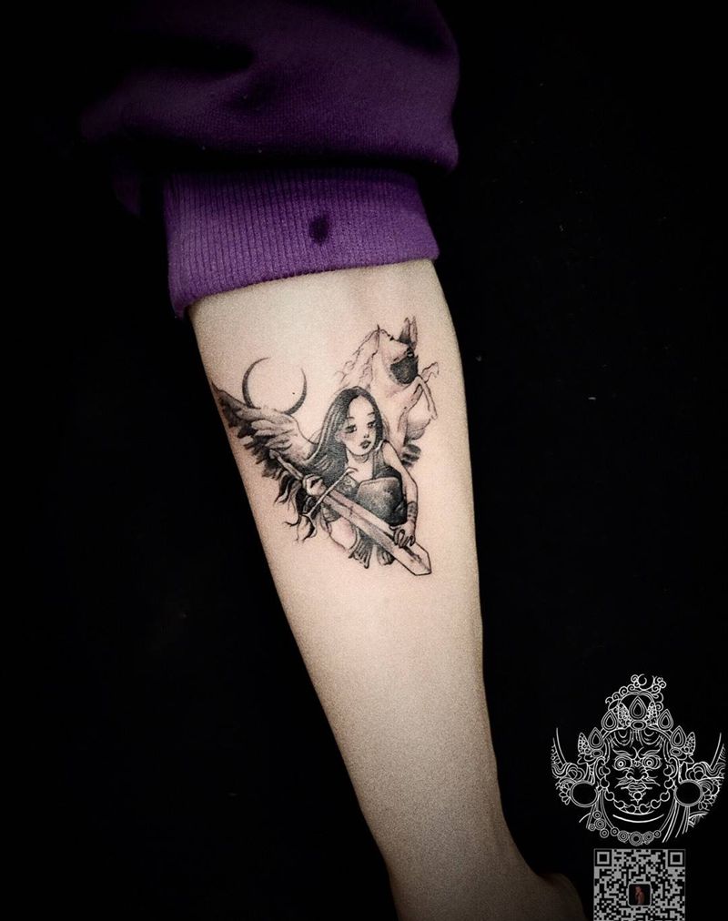 小清新完成纹身图片_手臂小清新纹身图案