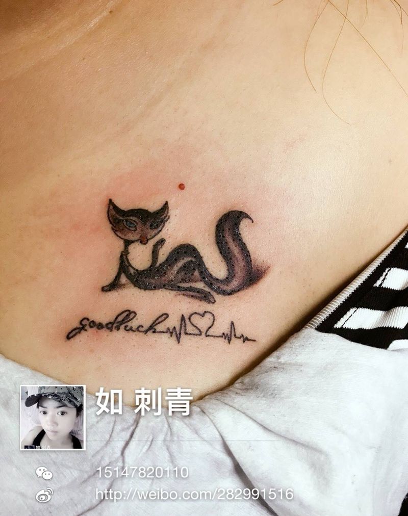 小狐狸纹身图片