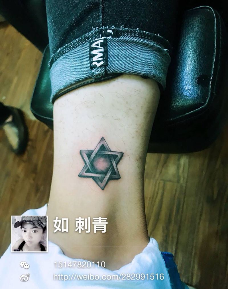 六芒星纹身图片