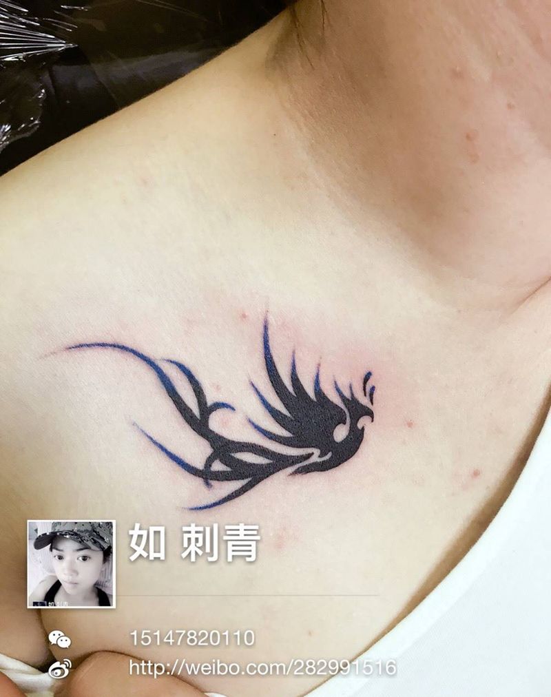 凤凰图腾纹身图片