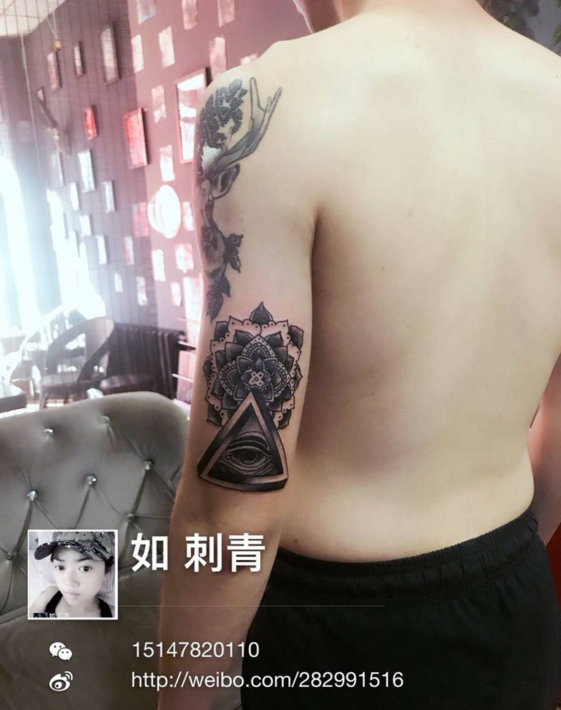 上帝之眼纹身图片