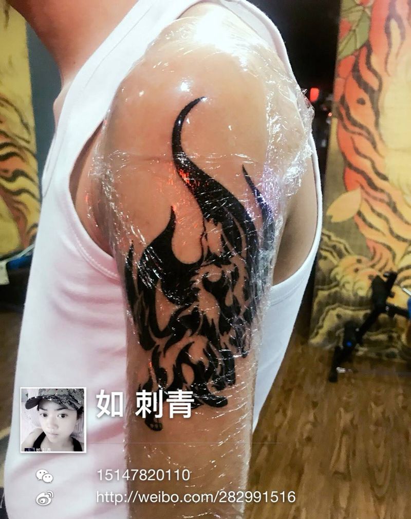 狼图腾纹身图片
