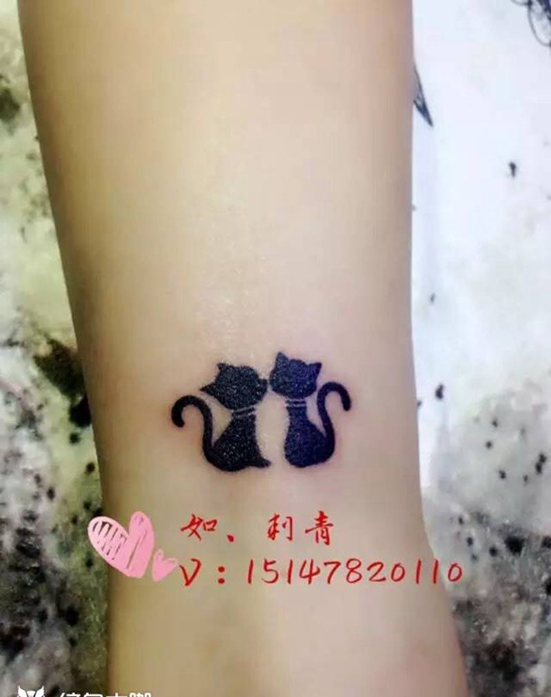 猫咪纹身图片