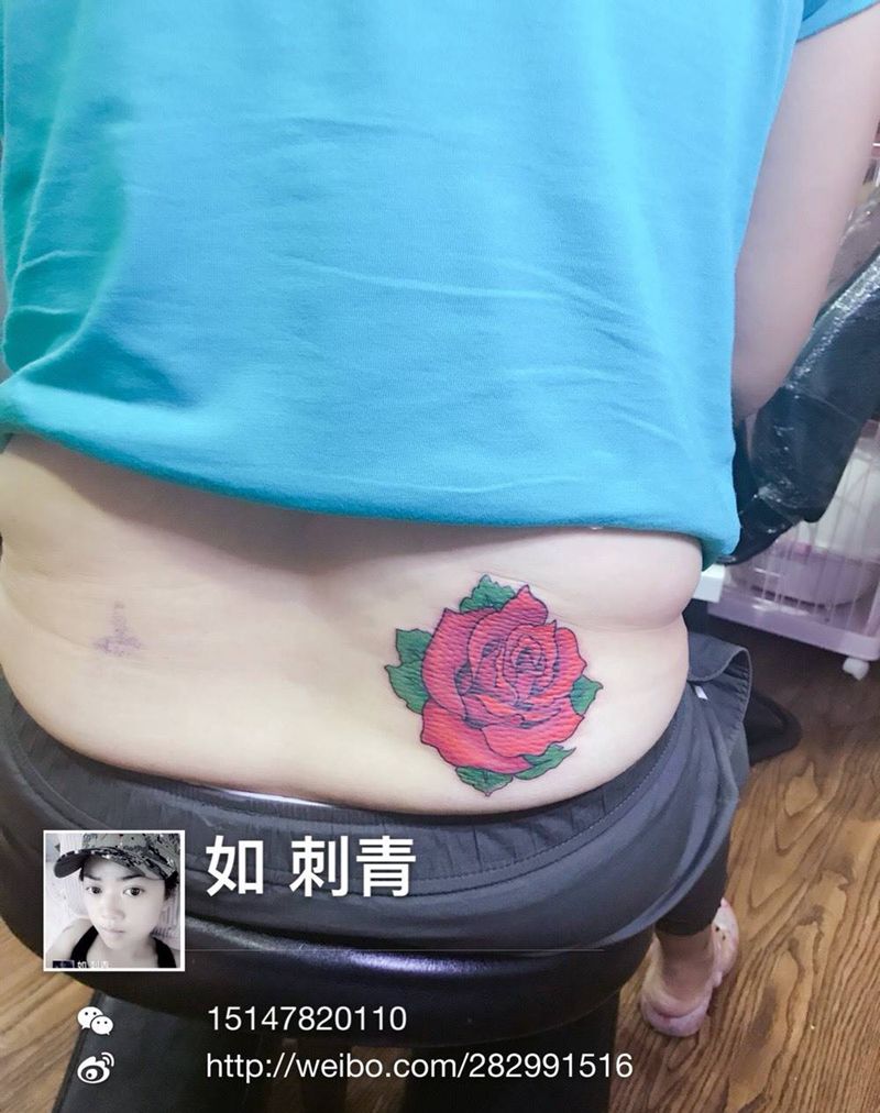 玫瑰纹身图片