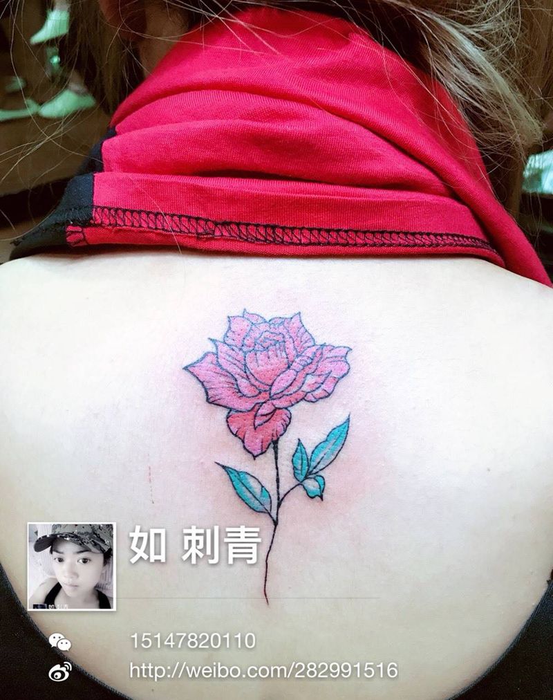 玫瑰纹身图片