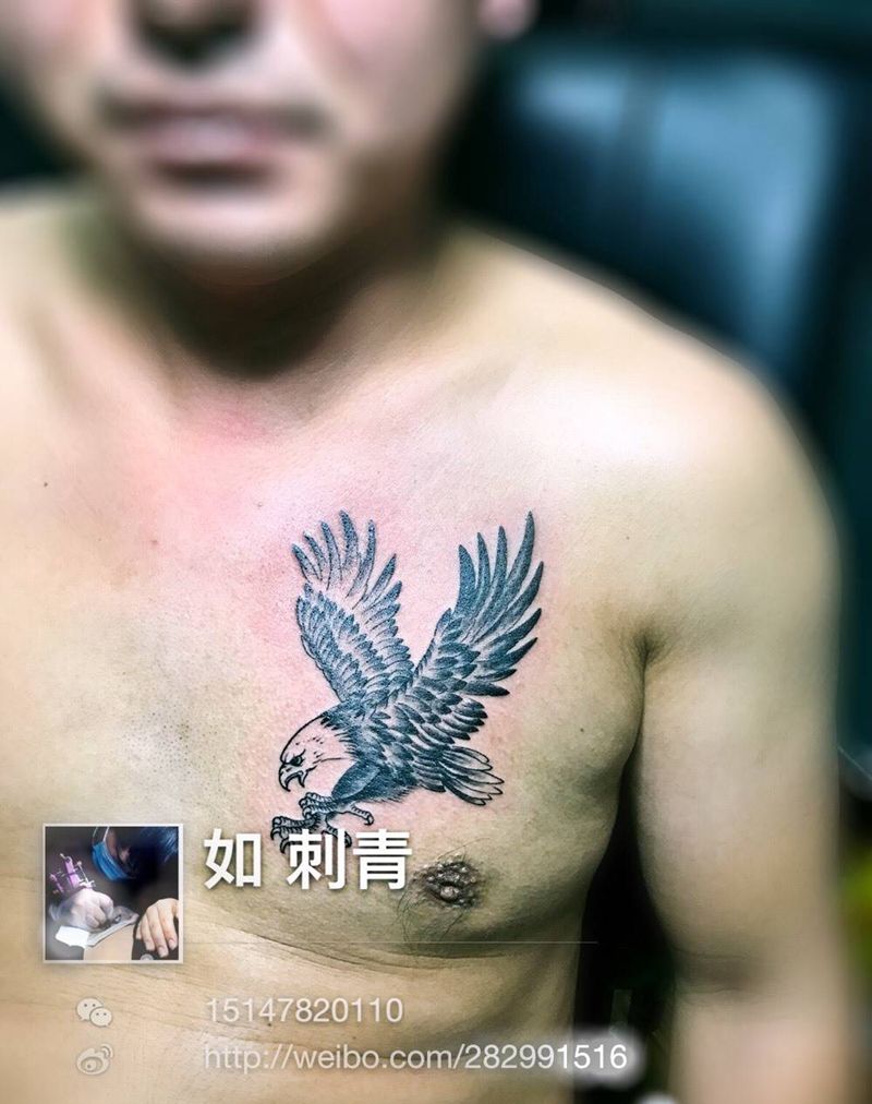 老鹰纹身图片