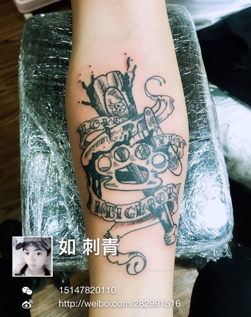 欧美风格纹身图片