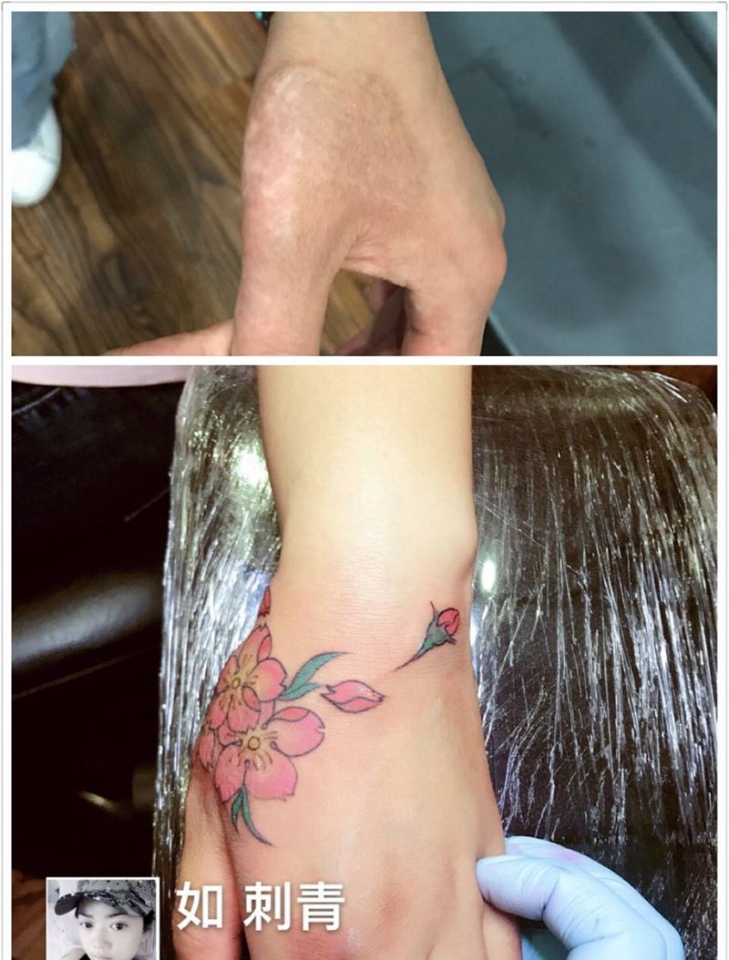 疤痕遮盖纹身图片