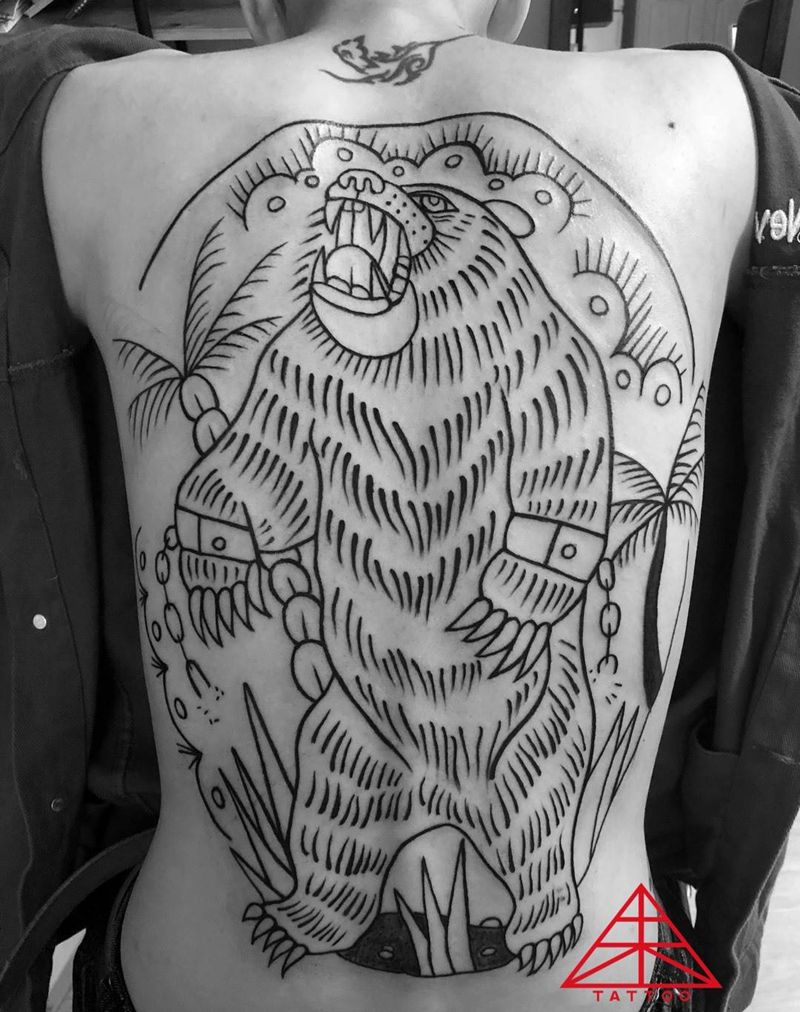 熊纹身图片