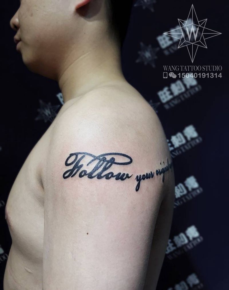 个性英文纹身图片_成品手臂背部欧美字符纹身图案