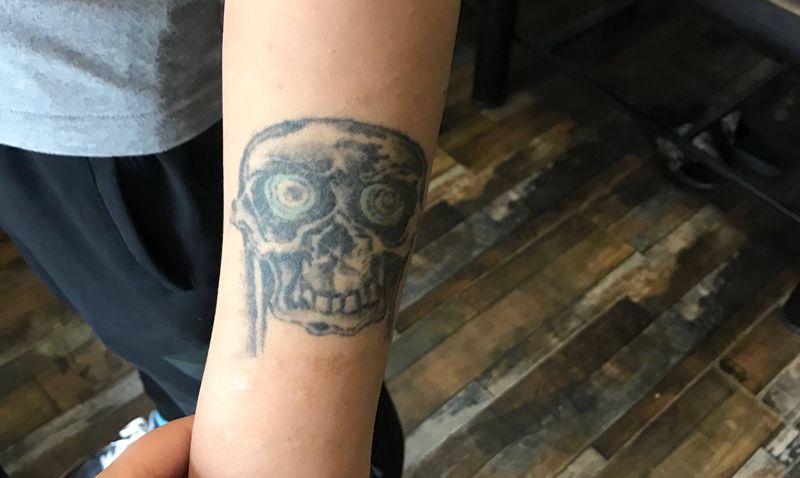 遮盖纹身图片_手臂老传统纹身图案