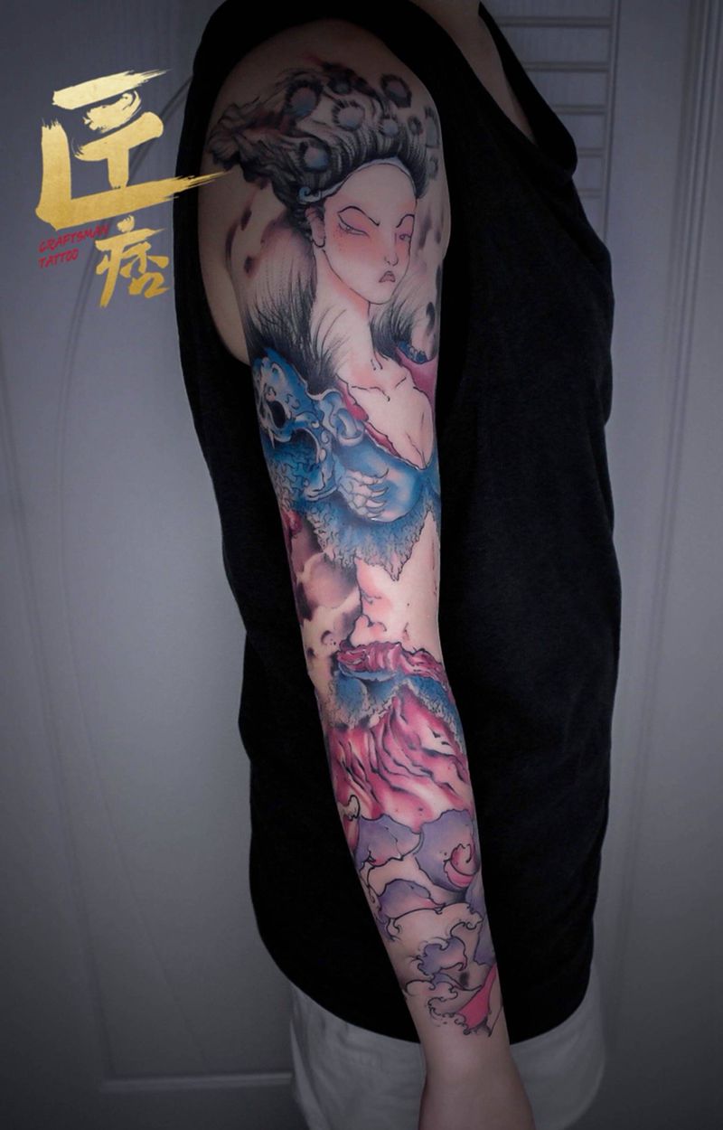 白骨精纹身图片