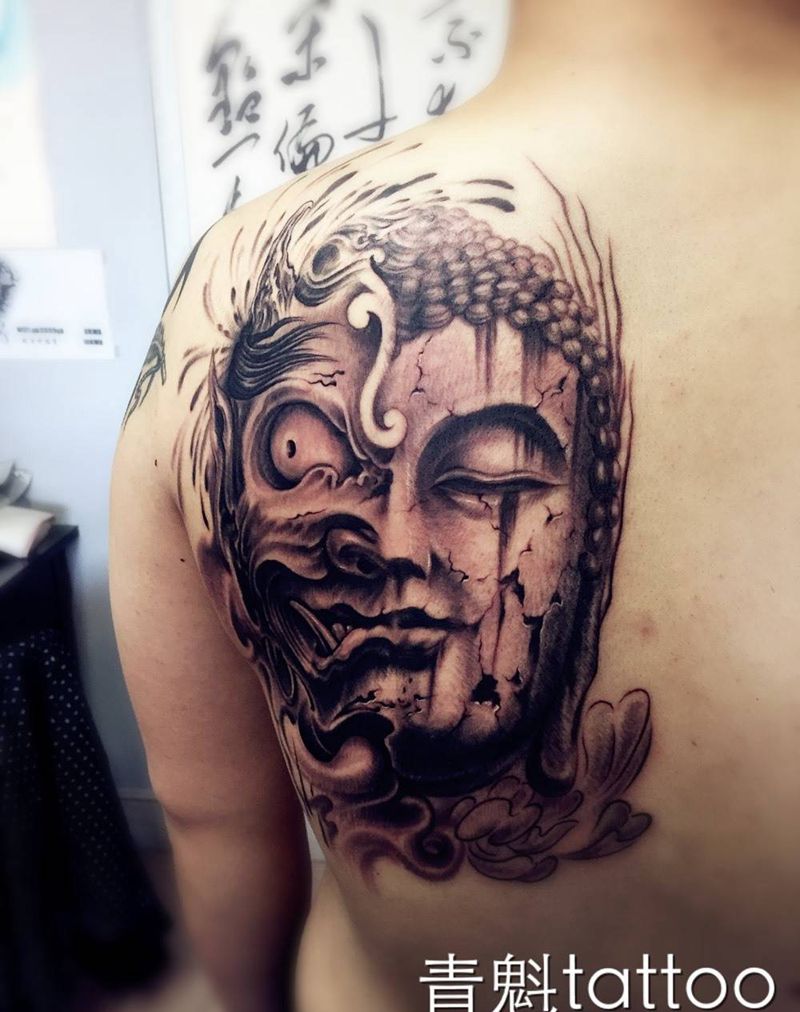 又说善恶纹身图片