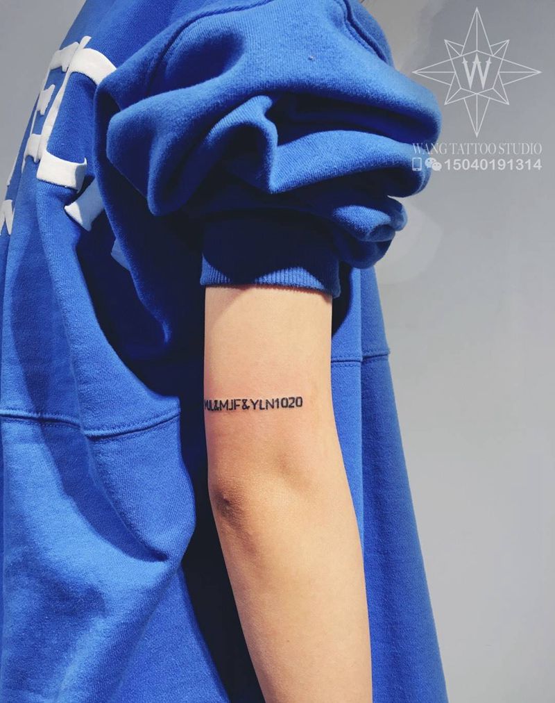 个性文字纹身图片_手臂欧美字符纹身图案