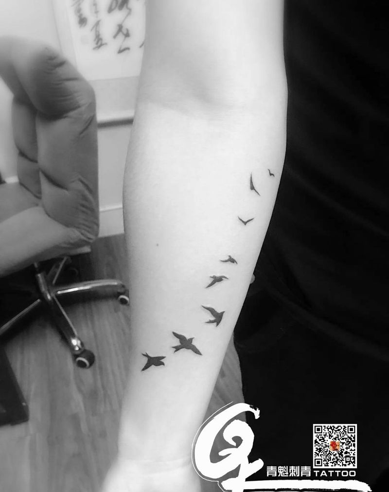 南飞纹身图片
