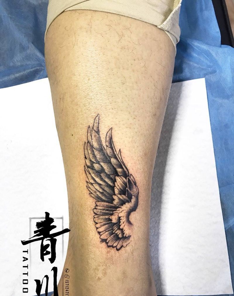 翅膀纹身图片