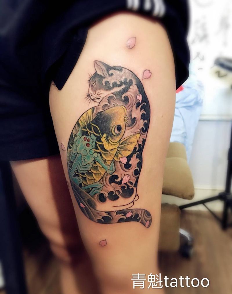 浮世绘纹身图片