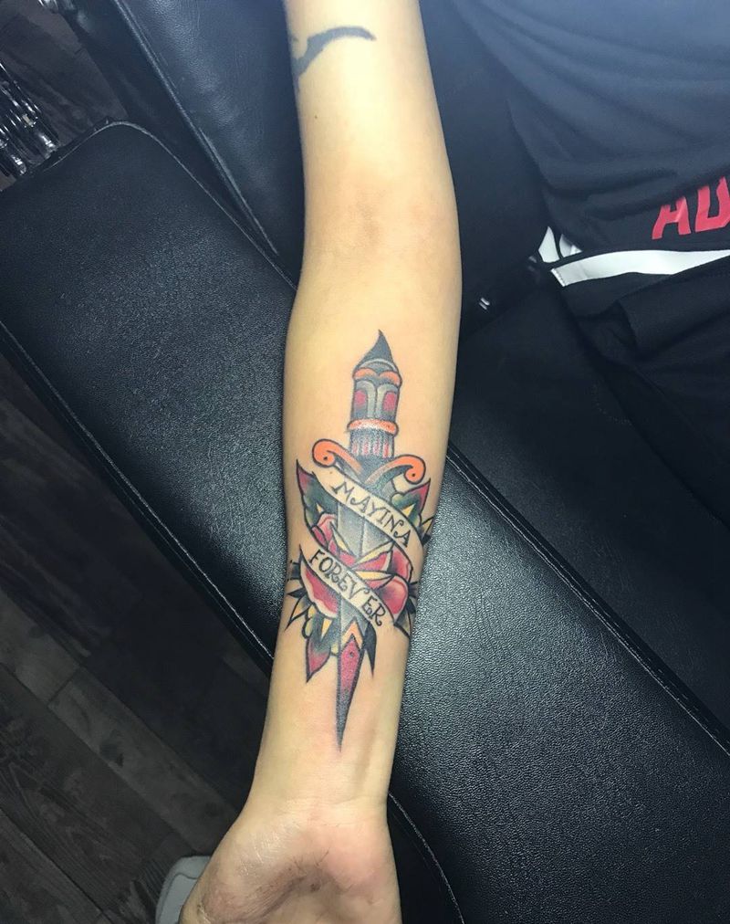 小臂内侧纹身图片