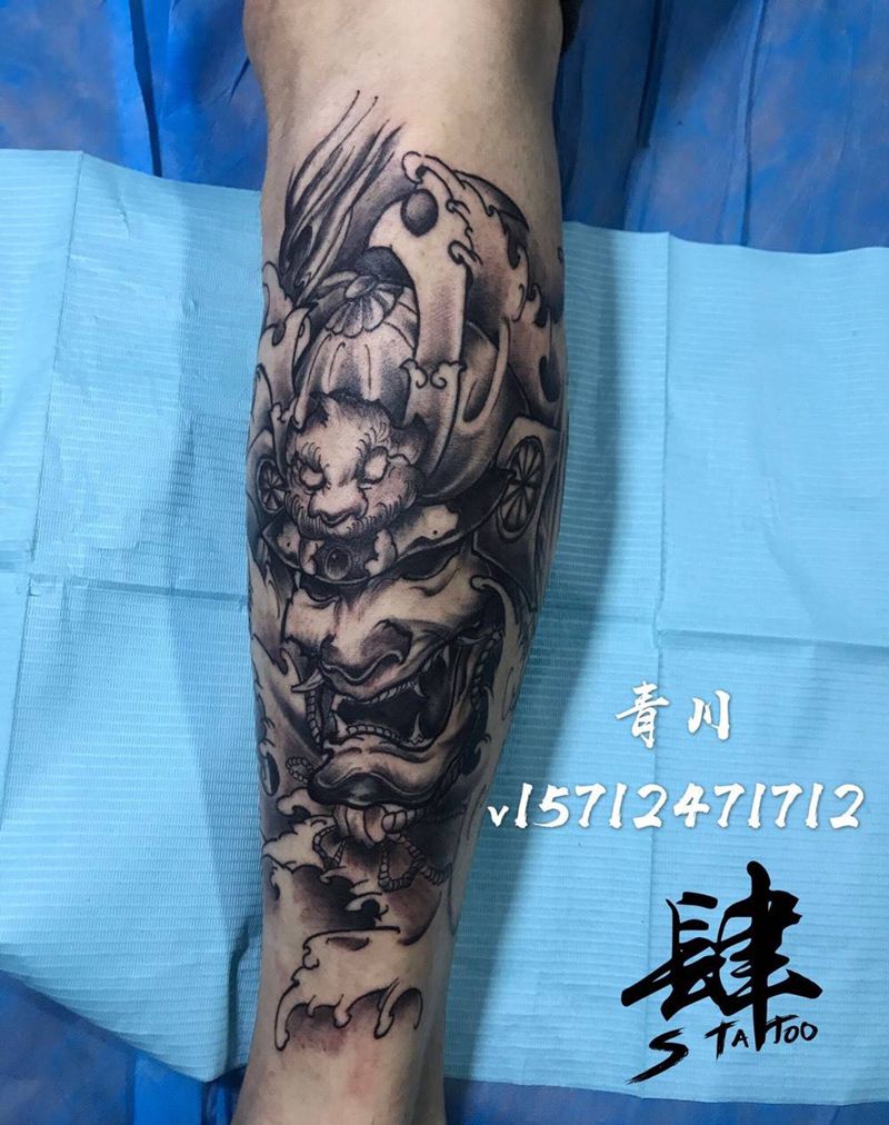 武士纹身图片
