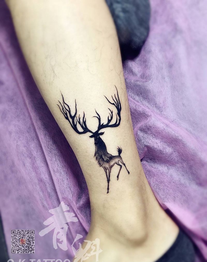 驯鹿纹身图片