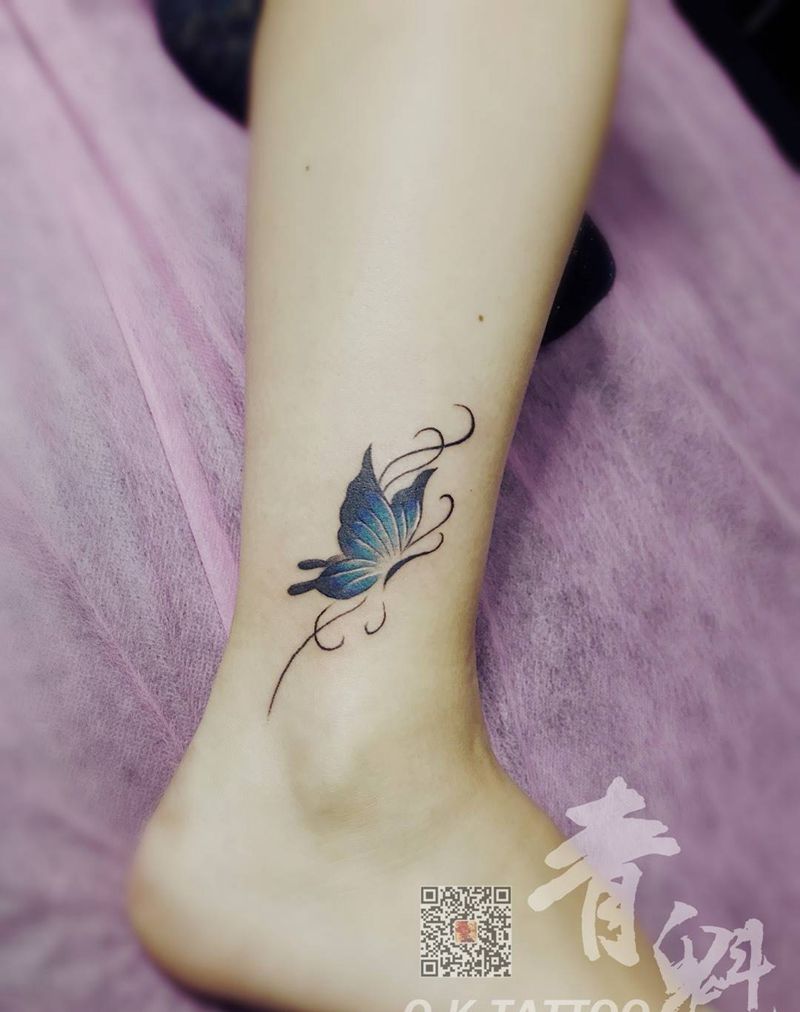 还是脚踝纹身图片