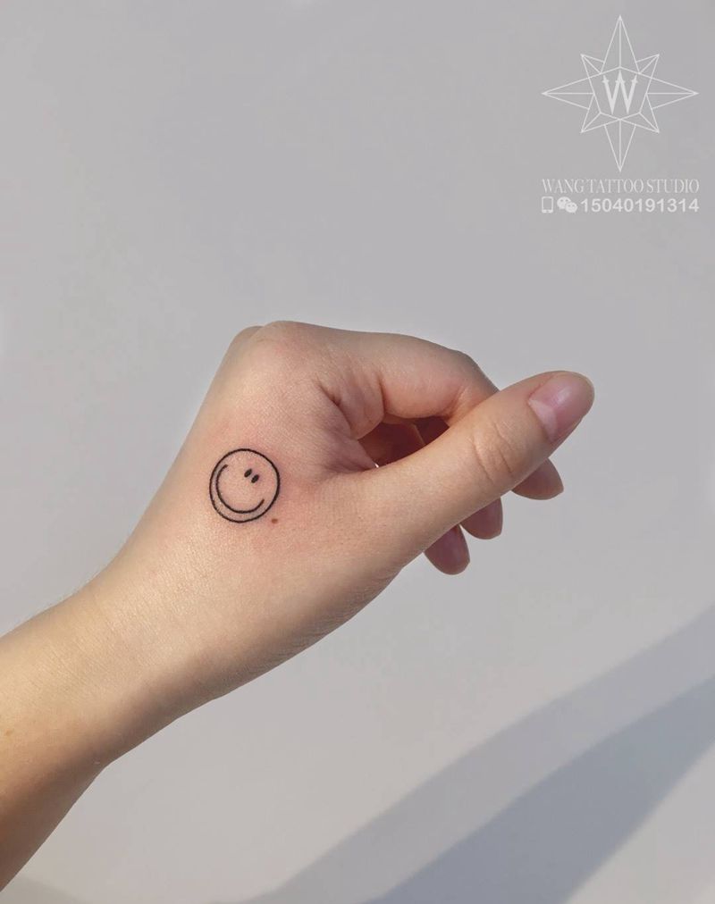 小清新纹身图片_成品手部欧美几何纹身图案